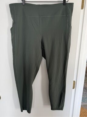 Lululemon High-Rise Wunder Train Sage Green Leggings Plus Size 20